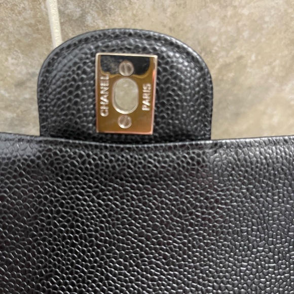 (SOLD)Chanel medium double flap bag caviar - Picture 6 of 12